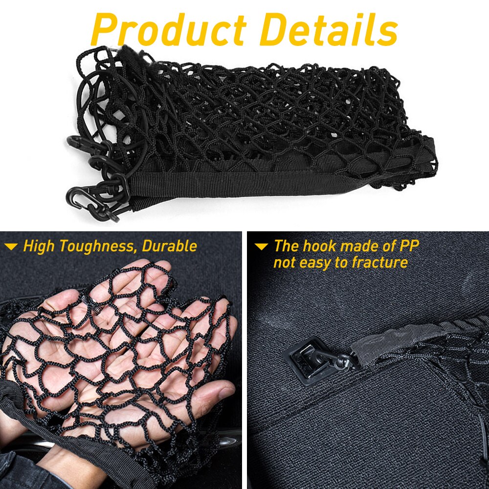 Car Accessories For Mazda CX-5 CX5 CX 5 Trunk Rear Cargo Organizer Storage Elastic Mesh Net Holder 4 Hooks