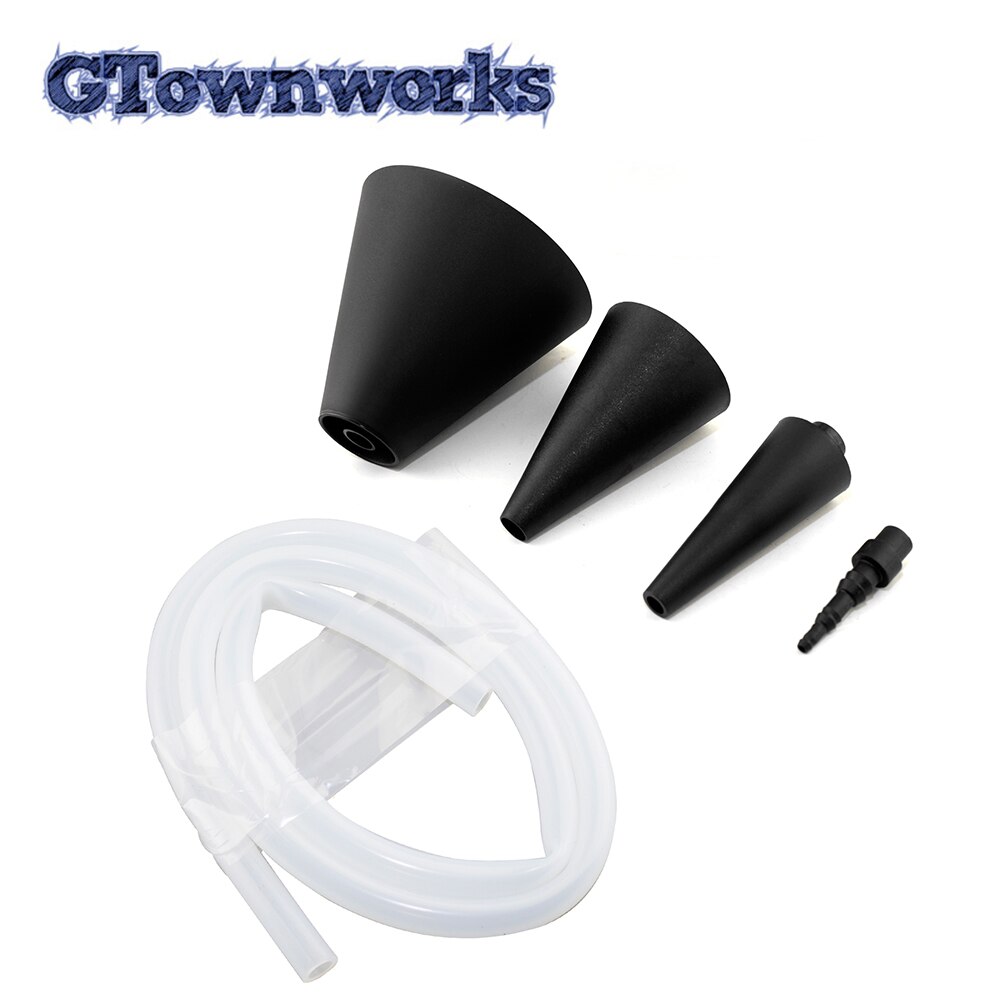 4pcs Smoke Machine Interface Converter Adapter Cone Set Exhaust Air Inlet Gas Leakage Locator