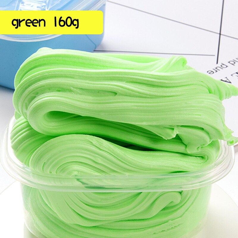 160g Fluffy Foam Slime Clay Ball Supplies DIY Light Soft Cotton Charms Slime fluffy Cloud Craft Antistress slime fl Kids Toys: Light Green