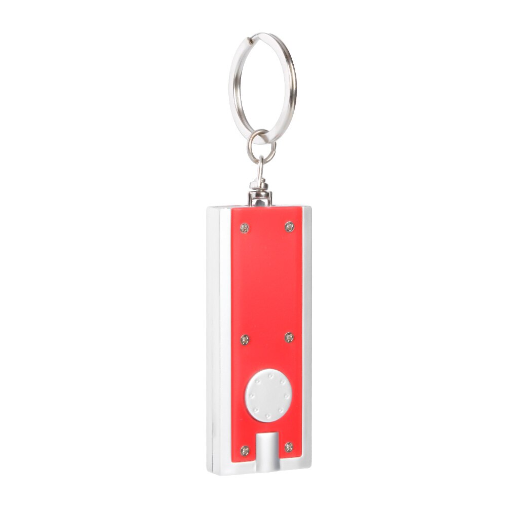 1pc mini lommelygte lampe åben dør lys camping led tetris nøglering bærbare udendørs elementer til camping: Rød