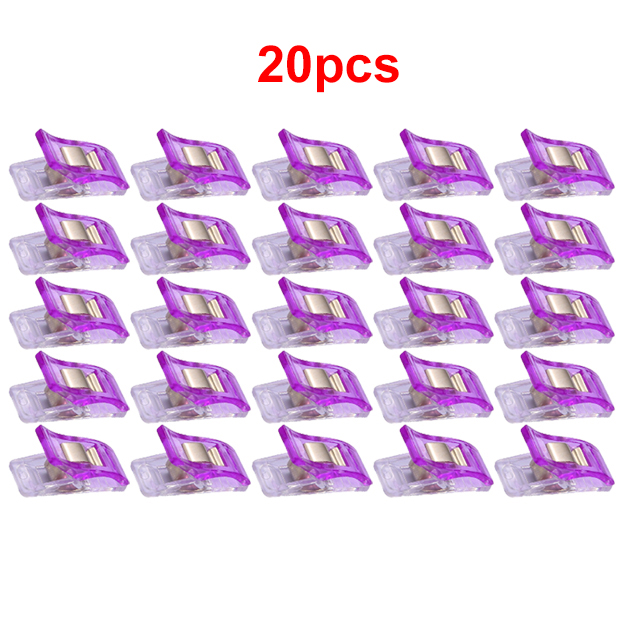 Sewing Clips DIY Crafts Plastic Clamps Colorful Safety Plastic Clamps Fabric clip hemming clip sewing tools sewing accessories: E66-JZ-BZ20