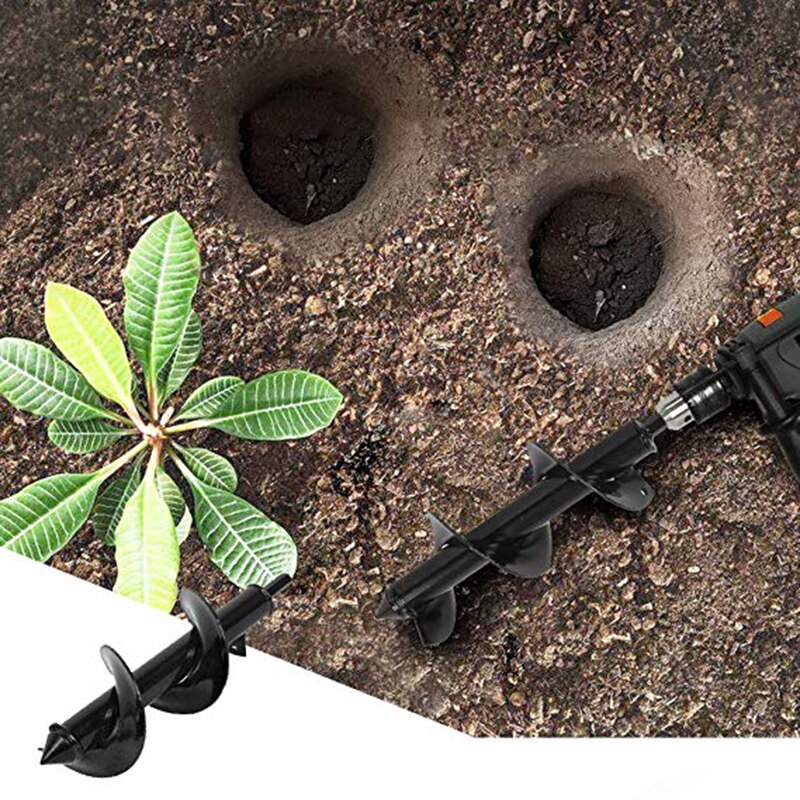 Juego de brocas en espiral para jardín, eje hexagonal antideslizante, poste de perforación, cultivador de suelo, herramienta para excavar agujeros, Z20,