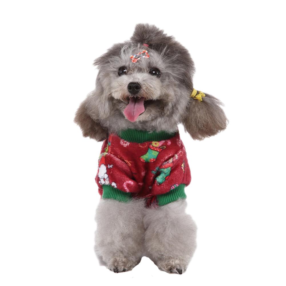 Hond Kerst Kleding Kleine Honden Santa Kostuum Voor Pug Huisdier Kat Kleding Jas Jas Huisdieren Kostuum Shirt Kerst