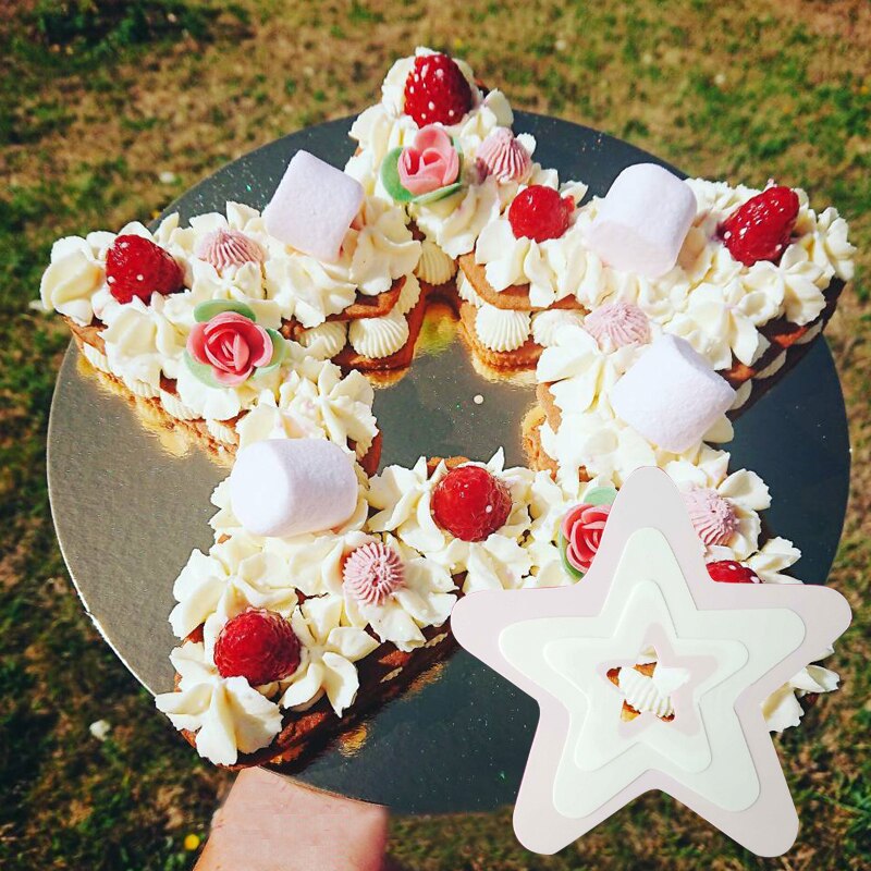 Pentagramm bilden Kuchen bilden Schokolade Cookie Gebäck Nachtisch Formen Kuchen Dekoration Werkzeuge Umweltfreundliche Haustier Backen Zubehör