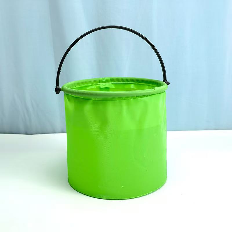 1Pc multifunctionele opvouwbare emmer - duurzame draagbare visemmer, ideaal voor stranden, reizen en buitenshuis: green