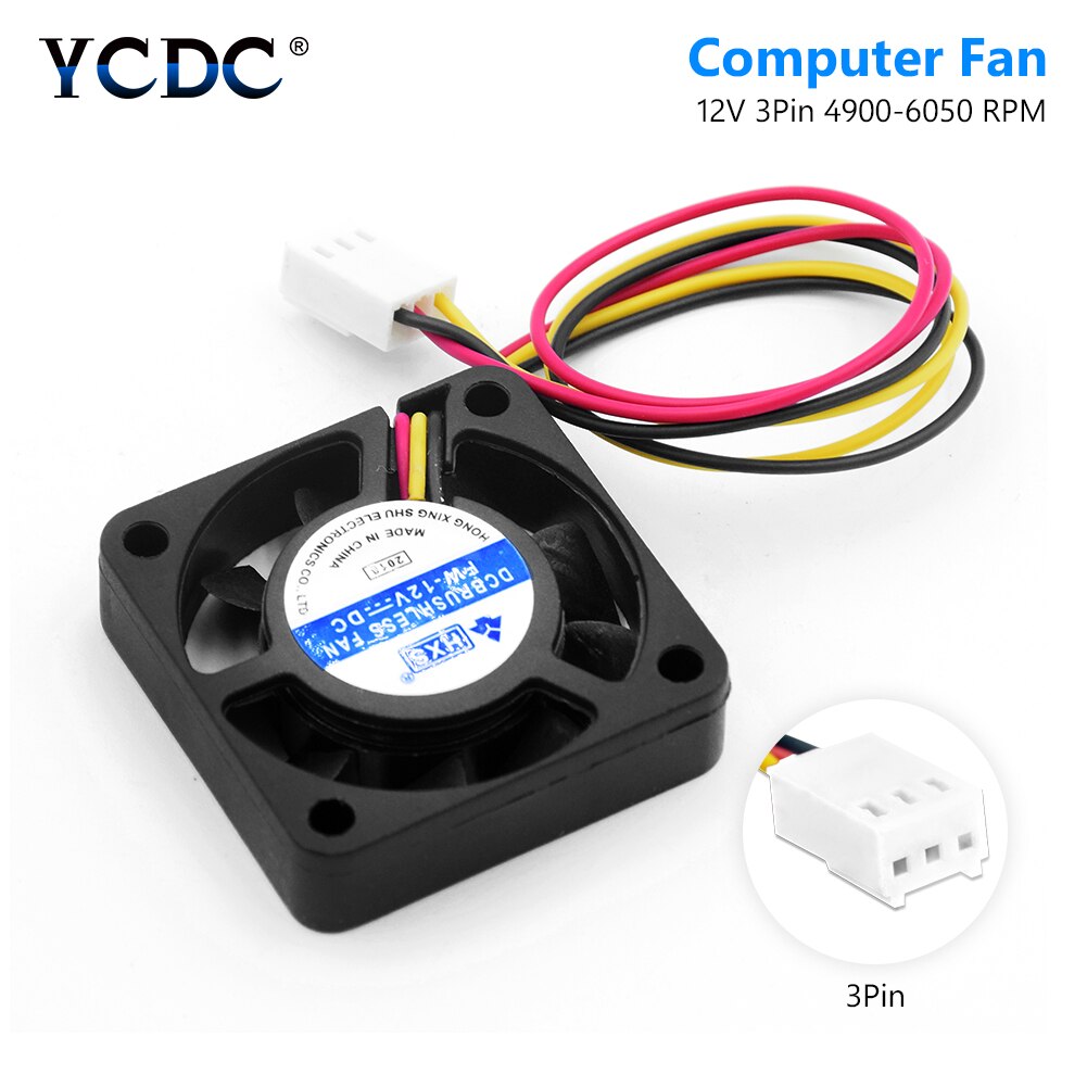 Draagbare Computer 40X40X10 Mm Fan Koeler 12V 4Cm 40Mm Pc Cpu Koeling Koeler fan 3 Pin Voor Videokaart