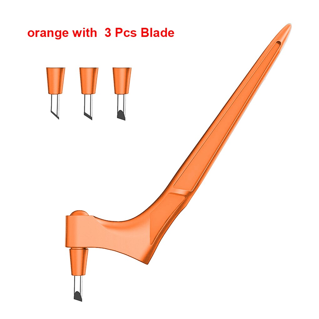 360°Rotating Carving Knife Leather Cutting Tool DIY Art Pen Stainless Steel Plastic Leathercraft Sculpture Engraving PaperCutter: Orange