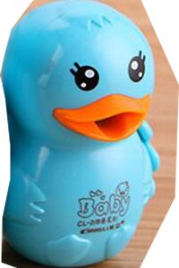 Sacapuntas de lápiz para estudiantes de goma, bonita forma de pato, papelería para estudiantes, compra 2 uds enviar , 3083: Little Blue Duke