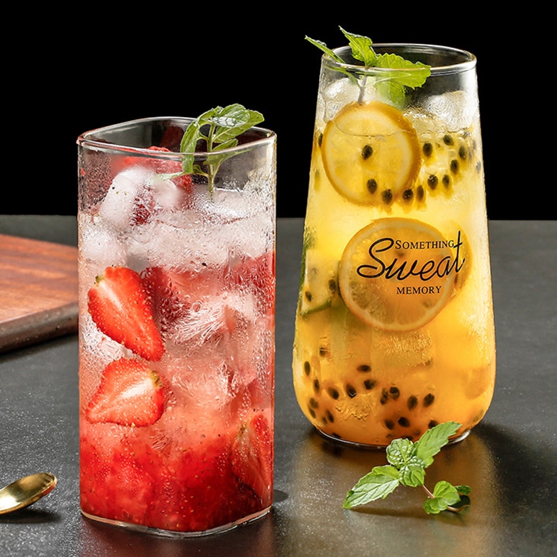 Lead-Free Crystal Clear Highball Glass Cup Drinking Cups for Water Wine Beer Cocktails Square Mini Dessert Coffee Milk Cups