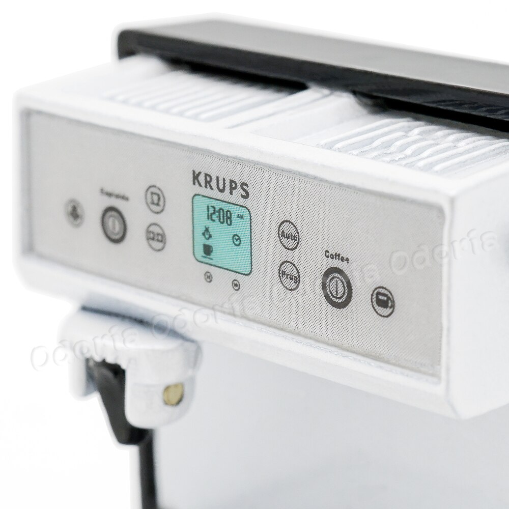 Odoria 1:12 in Miniatura Macchina per Il Caffè Cappuccino Maker Casa Delle Bambole Accessori per La Cucina