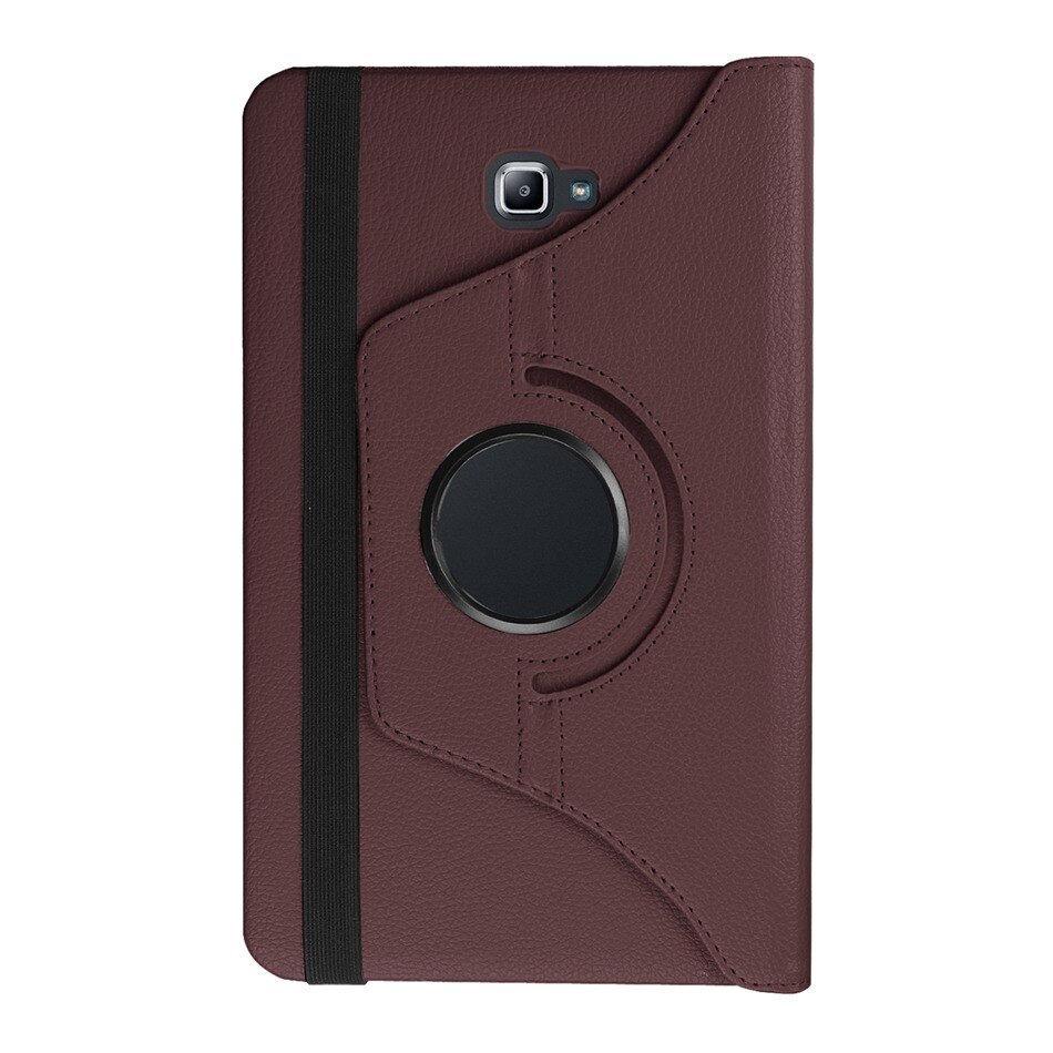 360 stopni obracanie PU skórzane etui do Samsung Galaxy Tab A 10.1 2016 T580 T585 pokrywa dla Samsung TabA 10.1 przypadku + film + długopis: bro