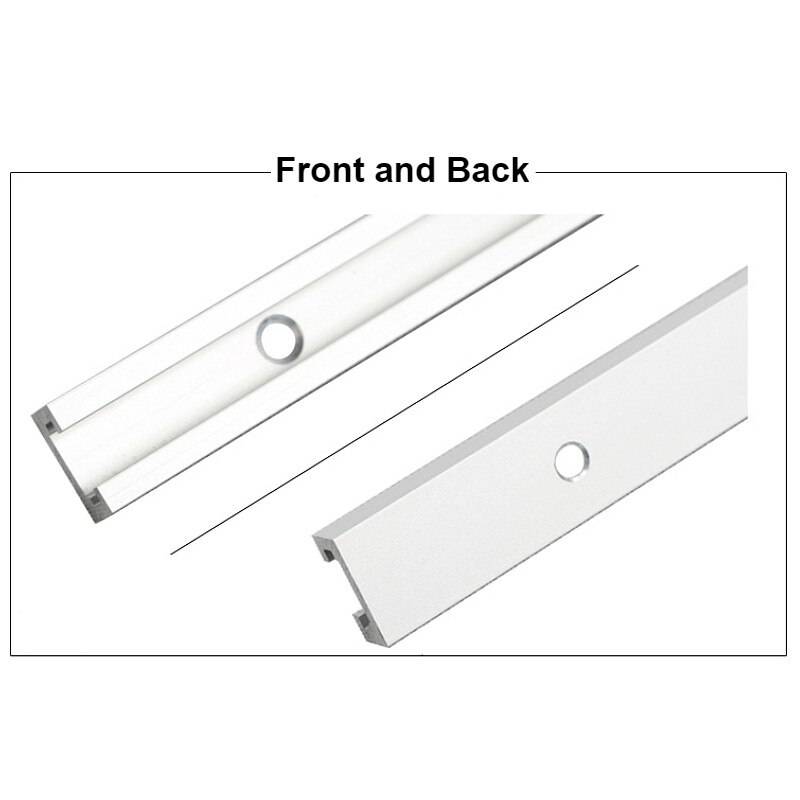 Rail En T Aluminium Onglet à Fente - Barre Coulissante Pour Scie Sur Table Et Travail Du Bois