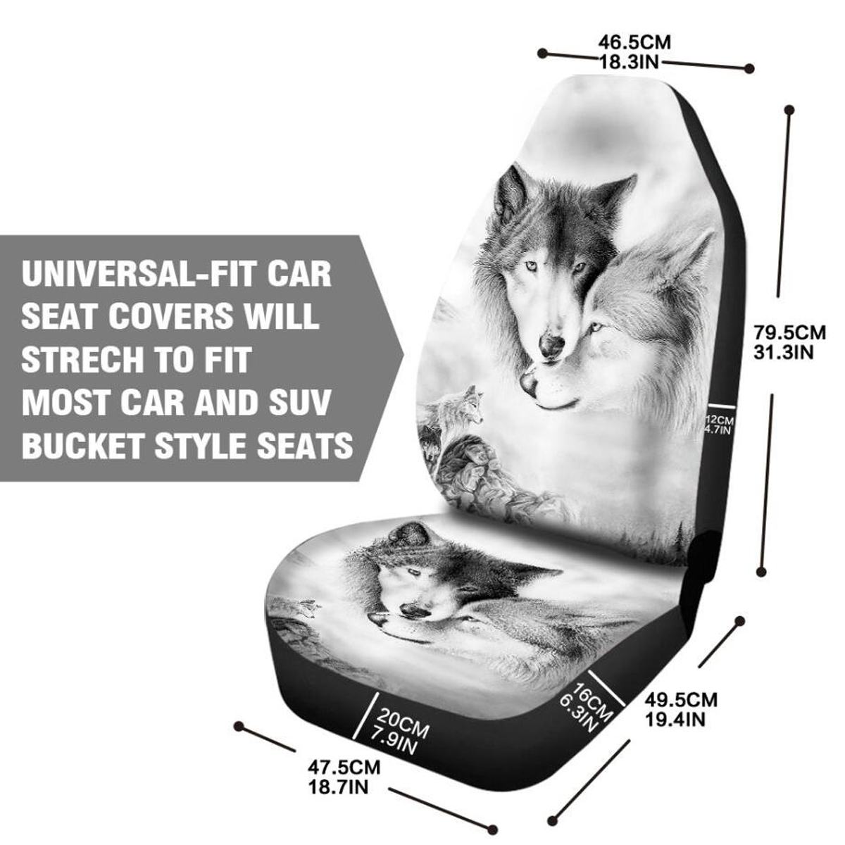 Universal 3D Animal Printing Car Seat Cover for SUV Car Interior Decor Animal Pattern Auto Seat Cover Car Seat Protector