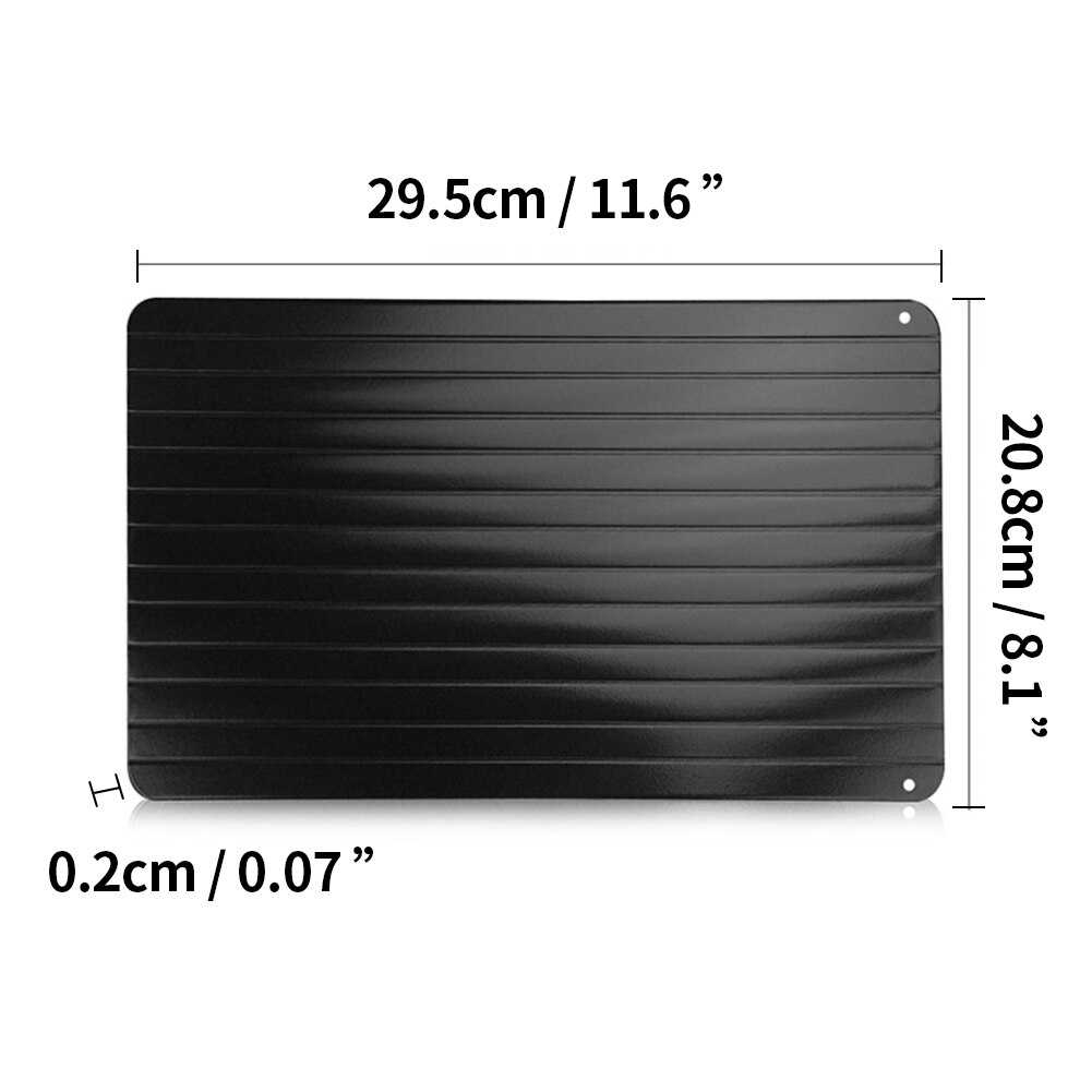 Defrosting Tray Silicone Corners Frozen Food Thaw Board Corners Fast Defrosting Plate Quick Thawing Defrost Mat Kitchen Tools: 29.5x20.8x0.2cm