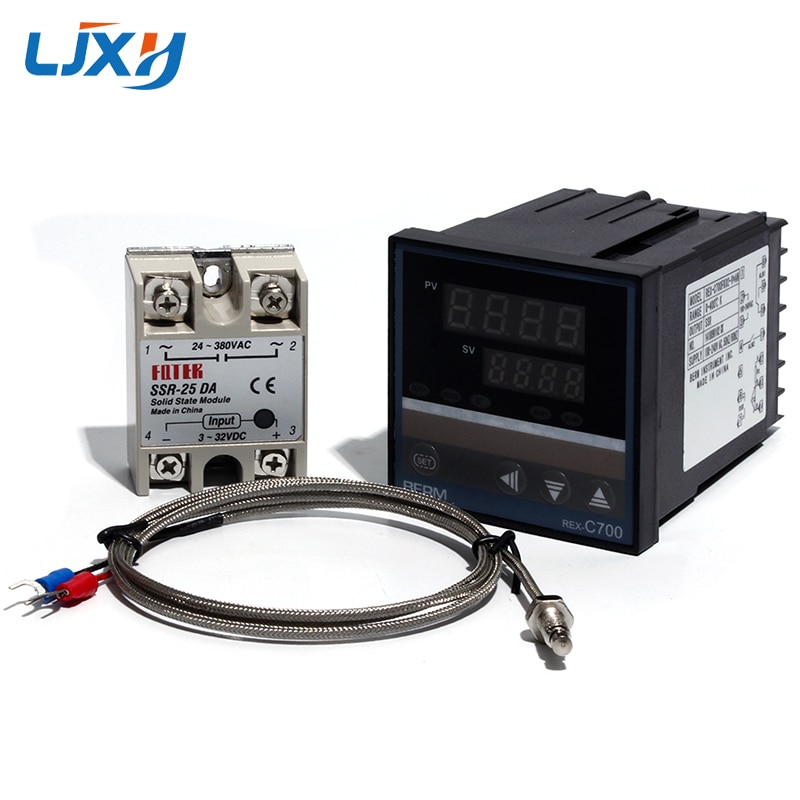 LJXH Temperatuur Controller REX-C700 C700 Thermokoppel Universele Ingang SSR Output/K Type Thermokoppel/Solid State RELAIS