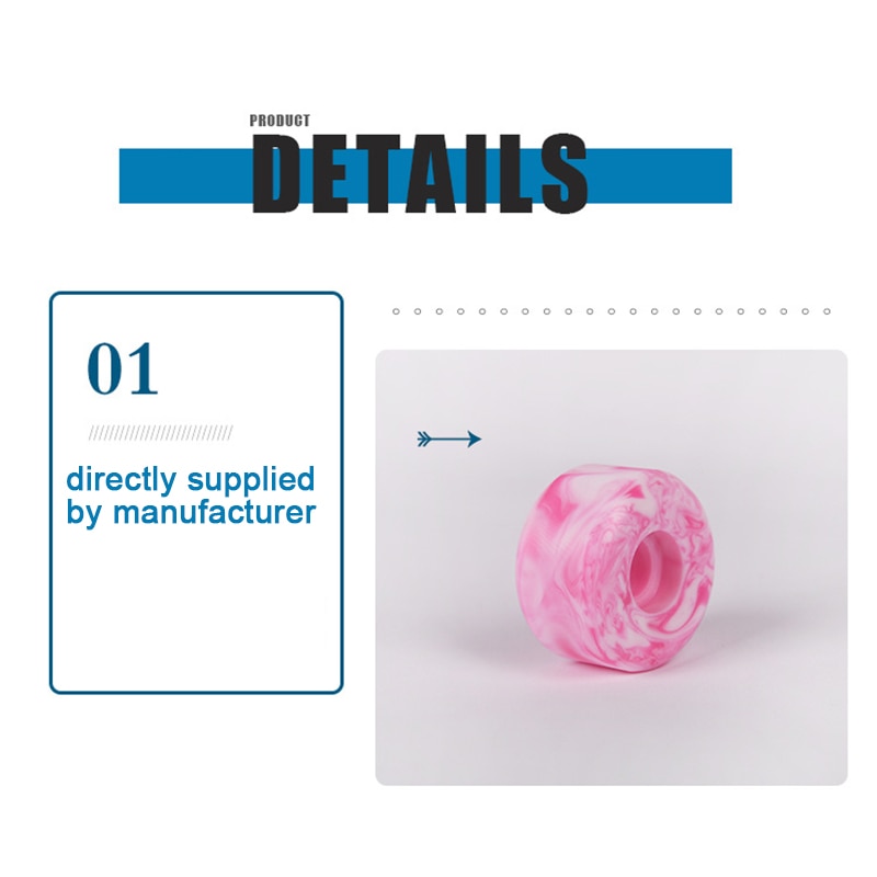 Best Sell 4pcs Skateboard Wheels 100A Double Rocker Wheels 54mm PU Downspeed Sliding Wheels Outdoor Pro Skateboard Grounds