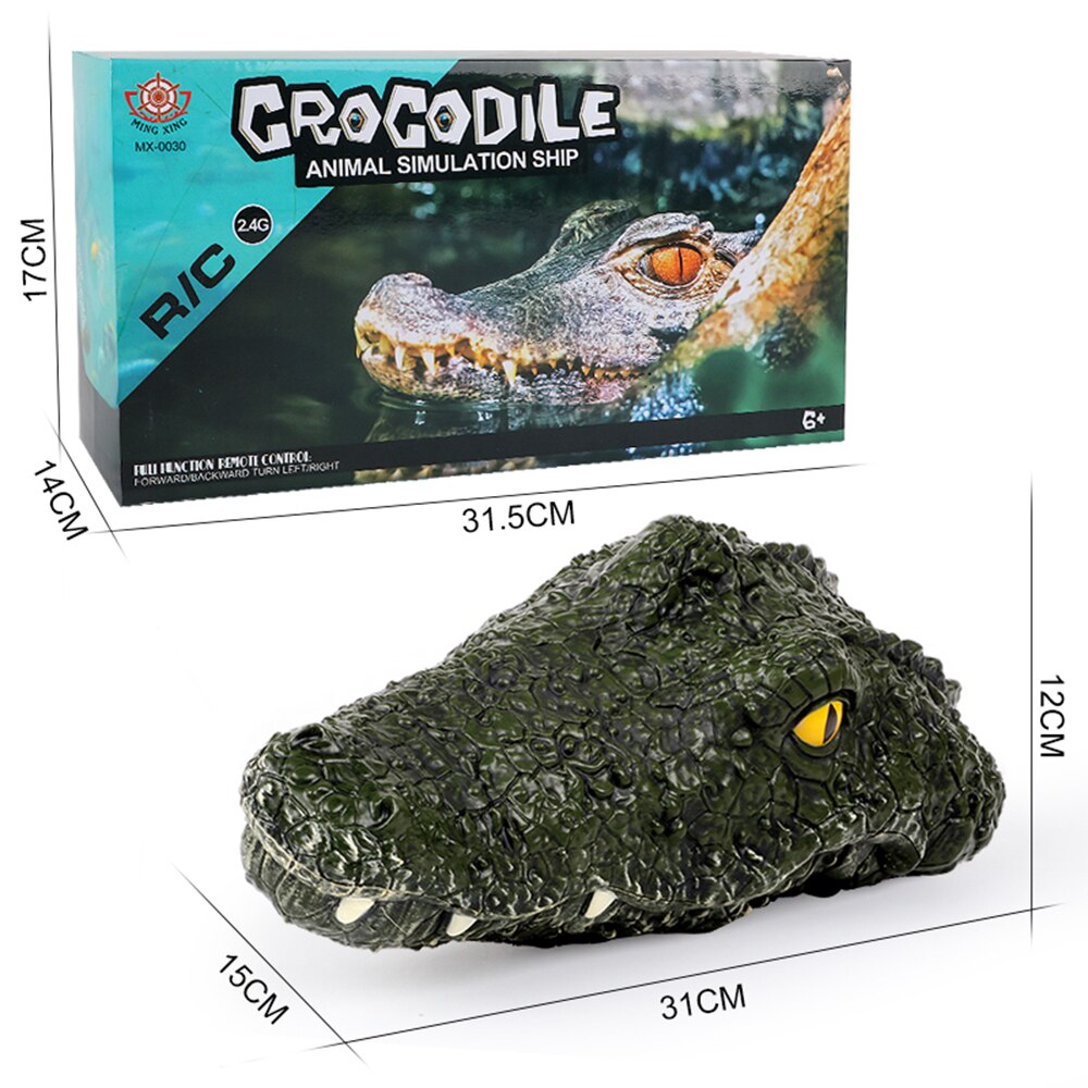 CONUSEA – tête de Crocodile en bateau RC, jouet électrique avec télécommande, 2.4G, idéal pour l'été
