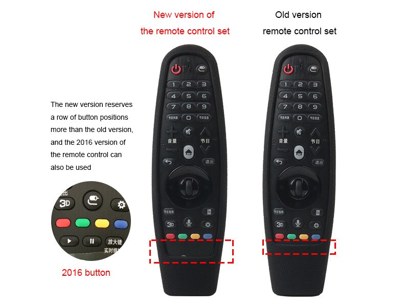 For LG Smart TV AN-MR600 AN-MR650 AN-MR18BA MR19BA MR20GA Remote Control Silicone Protective Covers with Lanyard