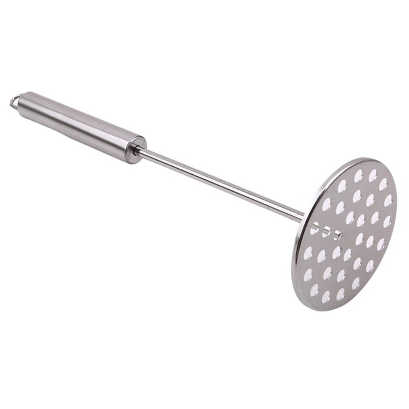 Rvs Ronde Aardappel Presser Roest-Proof Non-stick Aardappelstamper Perfect Voor Maischen Babyvoeding Aardappelstamper