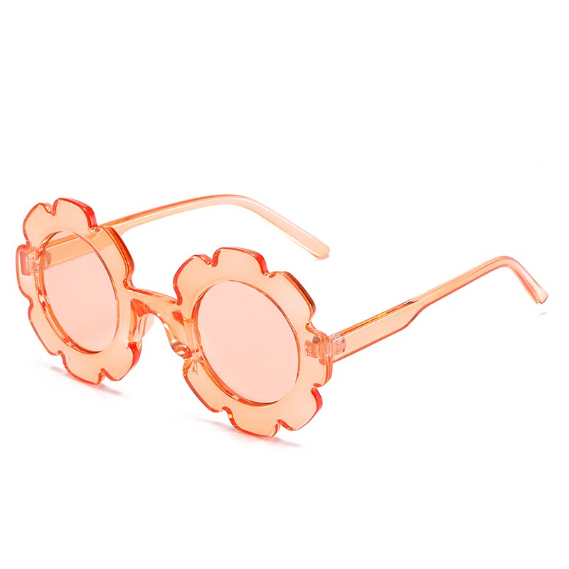 Kinderen ronde bloemen zonnebril jongen meisje bril gradiënt lens zonnebril voor merk kinderen loveliness shades  uv400: 13-kd6311-c3