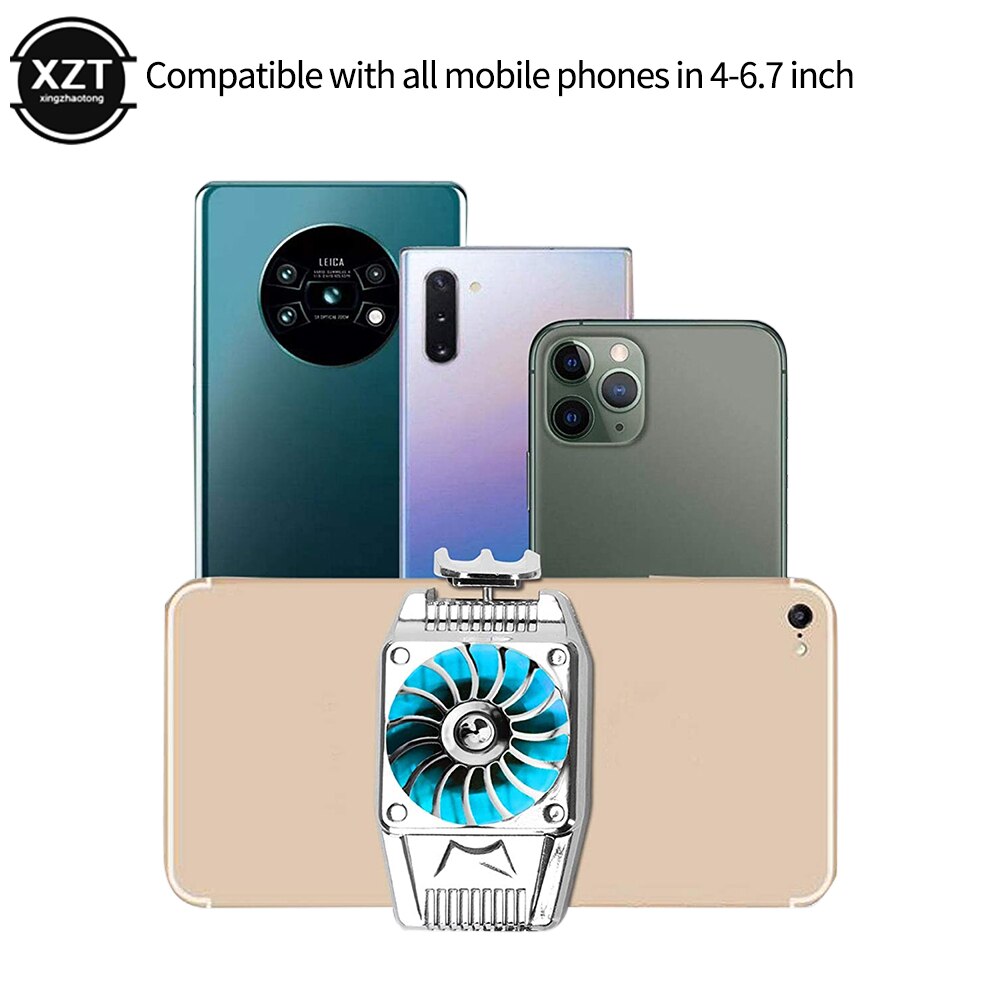 Abs Materiaal Usb Oplaadbare Game Radiator Systeem Koelventilator Game Handvat Beugel Iphone Huawei Samsung Mobiele Telefoon Radiator