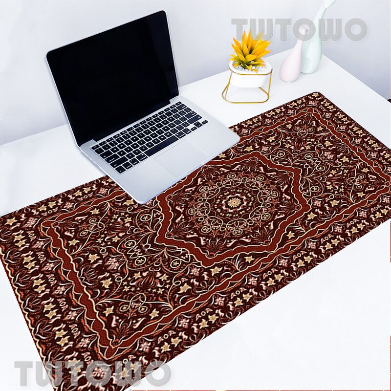 Mouse Pad Persian Carpet Large Mini Pc Gamer Players Like The Speed Rubber Gaming Accessories Keyboard Desk Mat Коврик Mousepad: 2 / Size 600x300x2 mm