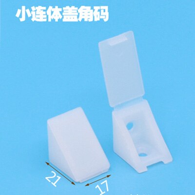 10Pcs Nylon plastic thickened corner furniture, right angle 90 degree angle, plywood tray cabinet fittings fittings corner code: 10PCS 21x17