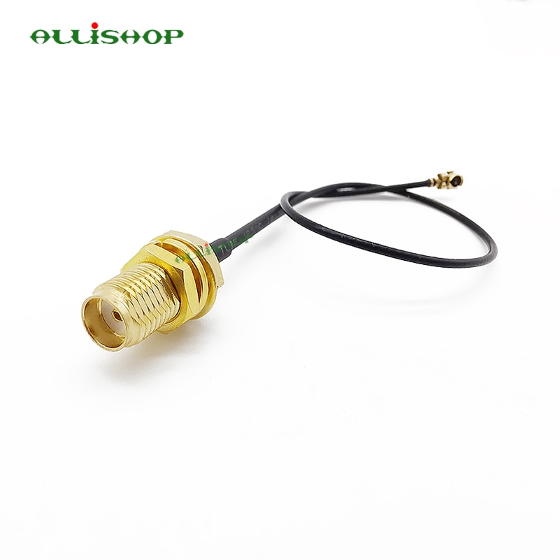 ALLiSHOP sma pigtail SMA female socket jack to U.FL IPX connector 1.13 cable pigtail for Wifi router phone wireless AP PCI