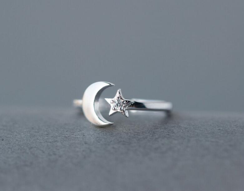 2022 Simple Open Rings for Women Girls Geometric Whale Tail Leaf Bar Heartbeat Plane Finger Ring Jewelry anel