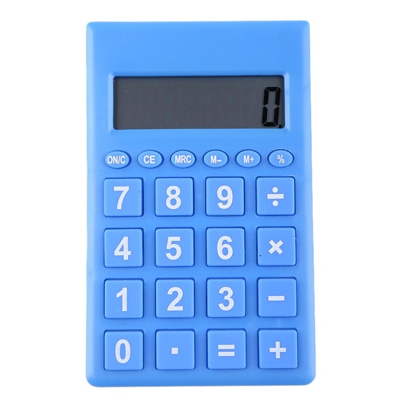 T8WC Portable 12 Digits Standard Calculators for Office Home School Use Optional Color Cute Calculator