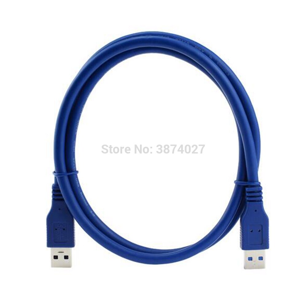 High Speed USB 3.0 Male to USB 3.0 Male Extension Cable USB3.0 M/M Blue Cable Adapter