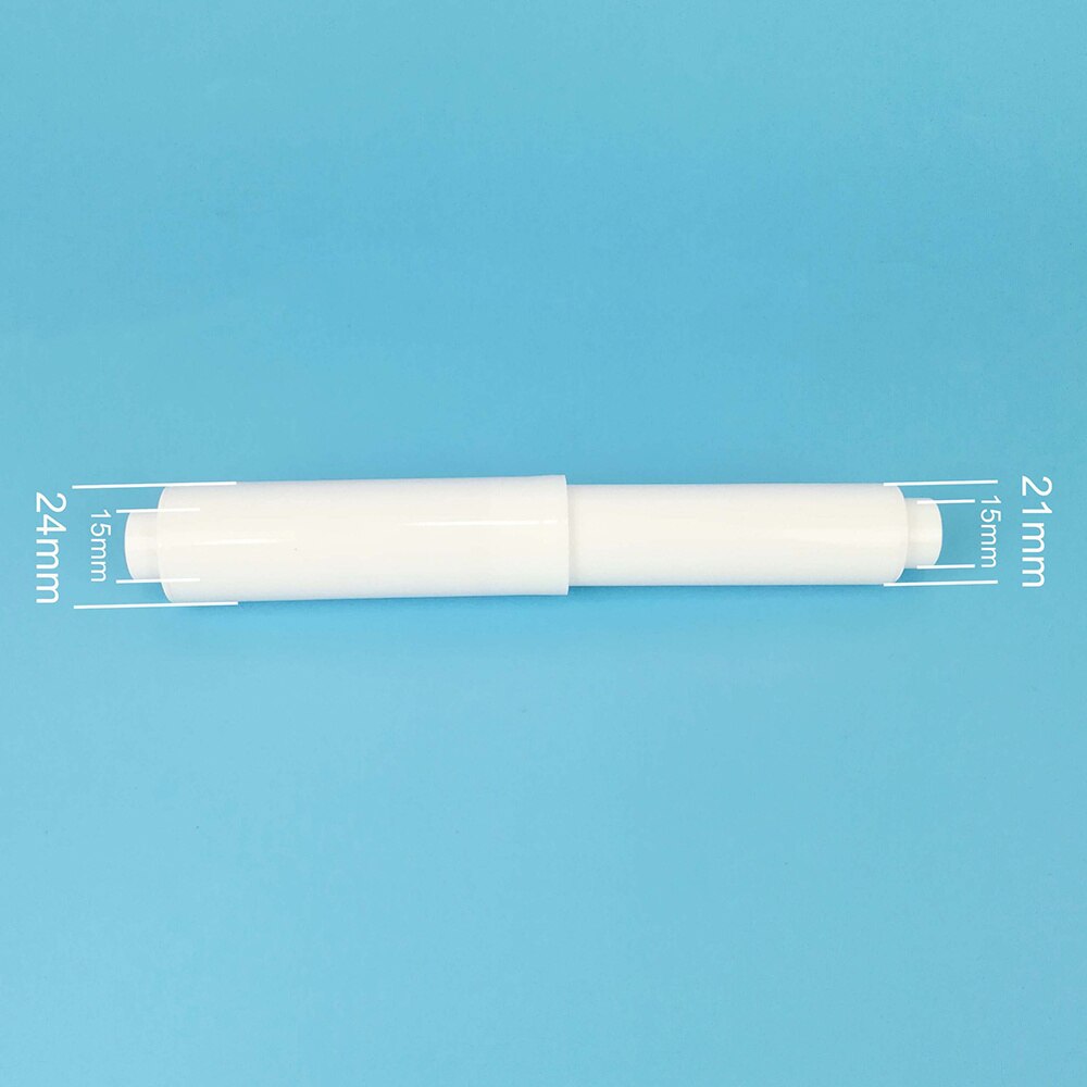 5Pcs Roller Fit-All Style Plastic-Spring Loaded White Roller Bathroom Paper Holder Replacement(White)