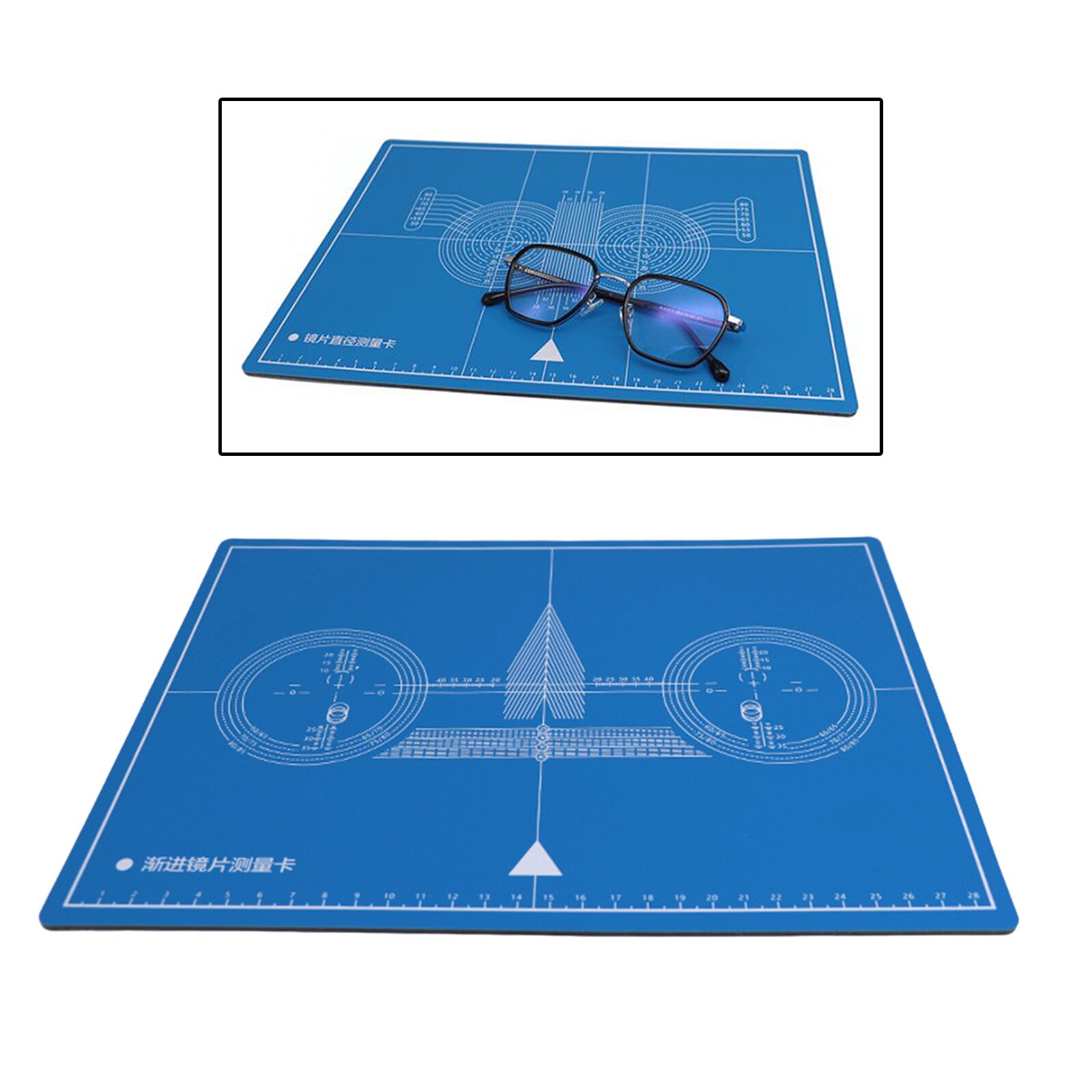 Double Side Glasses Frame Adjustment Lens Diameter Measurement Pad Test Card External Opening Angle Measurement Repair Accessory