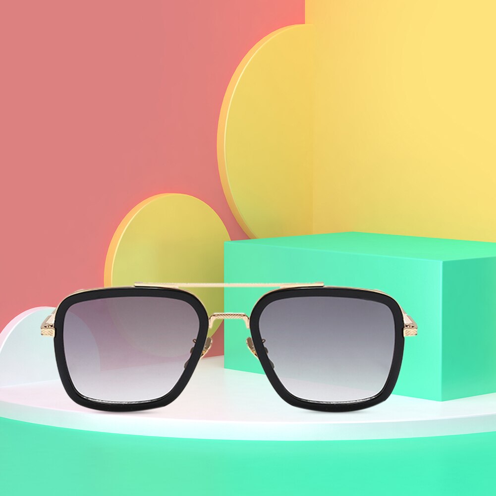 Gafas de sol UV400, lentes de sol cuadradas polarizadas clásicas para conducción deportiva, luz antipolarizada, rayos ultravioleta, para , Universal