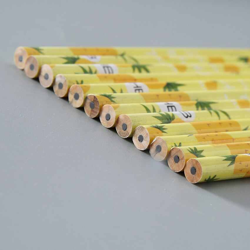 12 unids/pack Kawaii fresco lápiz con motivos frutales boceto dibujo niños papelería, útiles Escolares Tumblr escolar artículos para estudiante