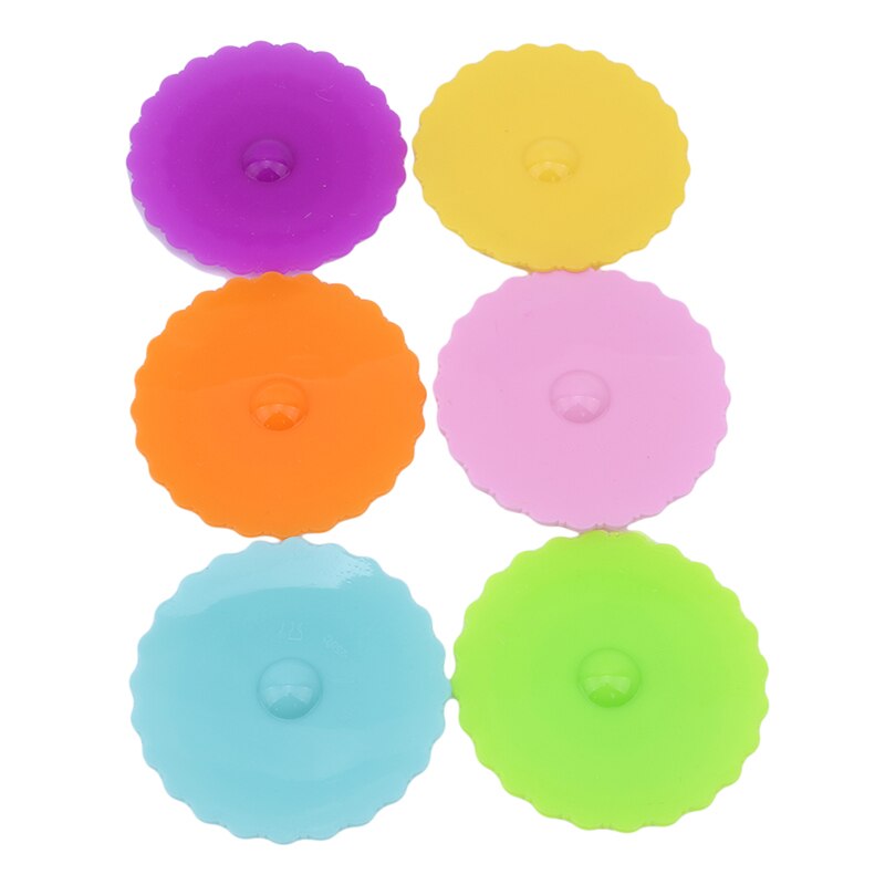 Leuke Silicone Anti-Dust Bowl Cover Vruchten Sieren Water Drinkbeker Deksel Cup Seals Glazen Mokken Cap Diameter Keuken bar Benodigdheden