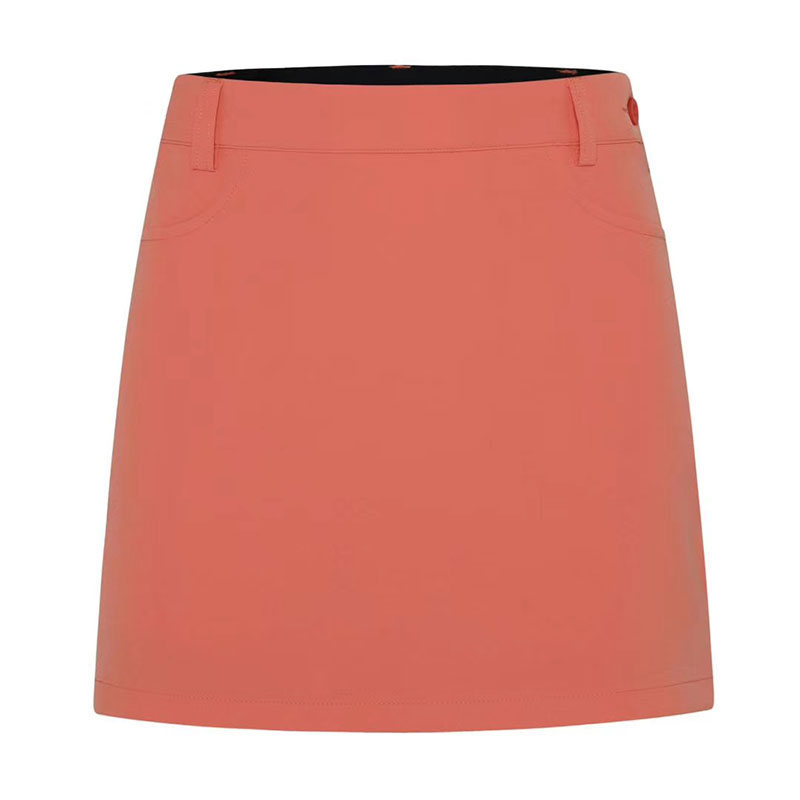 Swirling Golf Wear Descente Women's Skirt Spring Summer Golf Skirt Tennis Skirt: Orange / L