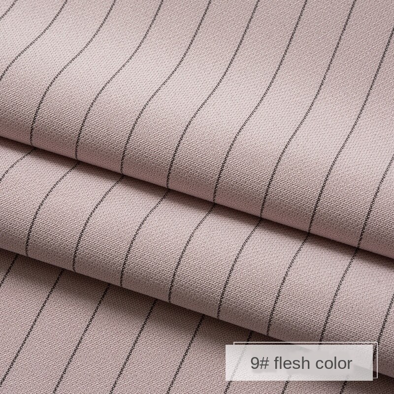 Bredde 59 " henge ned rynkebestandig nålestripet stoff polyester spandex materiale buksevest nyeste dressstoff: Nr. .9