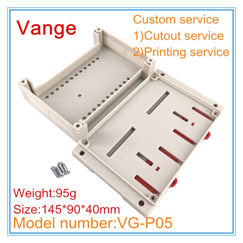 5 Stks/partij Plc Behuizing Industriële Controle Systeem Case 145*90*40Mm Abs Plastic Doos Behuizing Diy Voor elektrische Module Apparaat