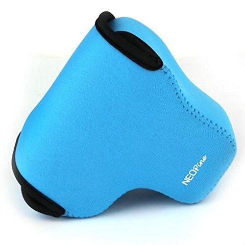 Neoprene Soft Waterproof Inner Camera Case Cover for Canon Powershot SX70 SX60 SX50 SX40 SX30 HS Camera: Blue