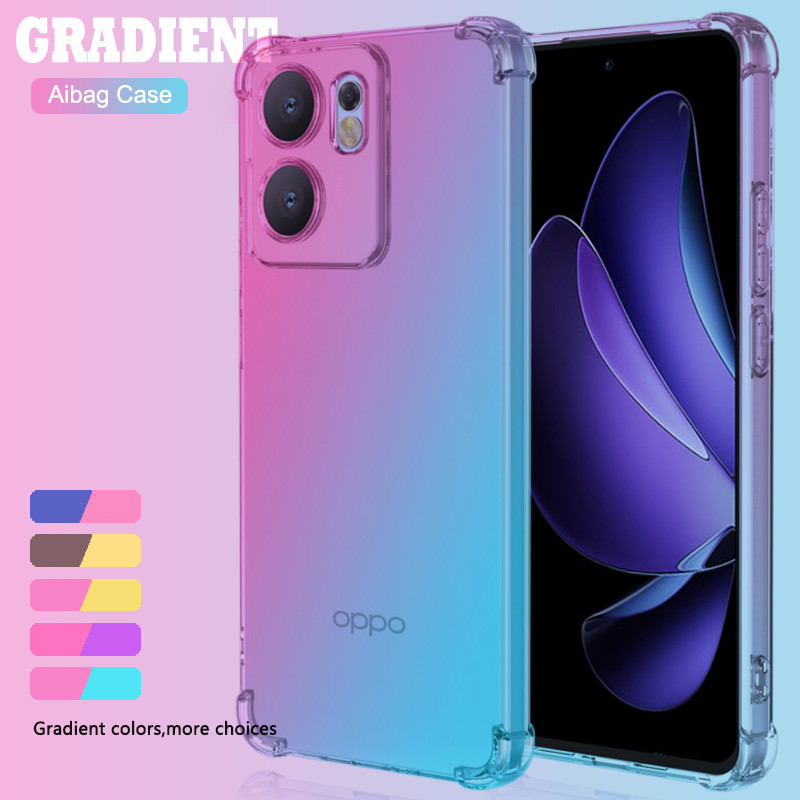Nueva funda de TPU con Airbag degradado para OPPO Reno 14 13 Pro 14F 13F 13FS 5G, funda protectora a prueba de golpes, Fundas Coque Capa