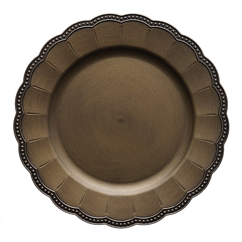 Retro runde tekande kage opbevaringsbakke hjem bryllup dekorative dessert smykker display plade