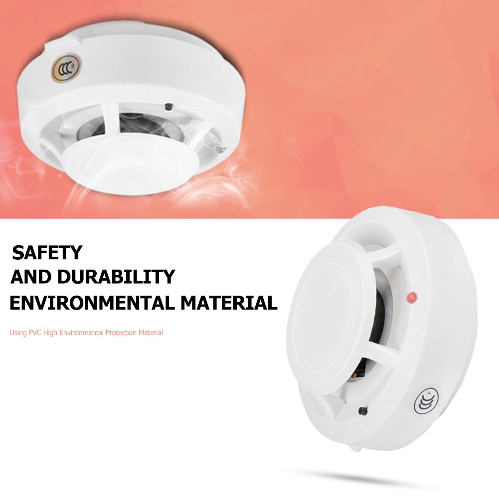 Smoke Detector Alarm Sensor Fire Protection Smoke Detector Alarm Using PVC High Temperature Resistance and Non-Combustible