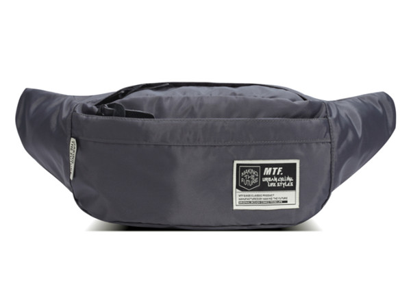 Solide concis unisexe sacs de poitrine tendances de rue unique sac de messager Oxford étanche voyage sac à bandoulière hommes Daypacks 4 couleurs: Gris