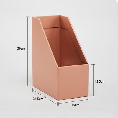Kraftpapper vikning kombination mapp förvaringsbox skrivbord kontor diverse papper bok vertikal box dokumentförvaring: Stil 5