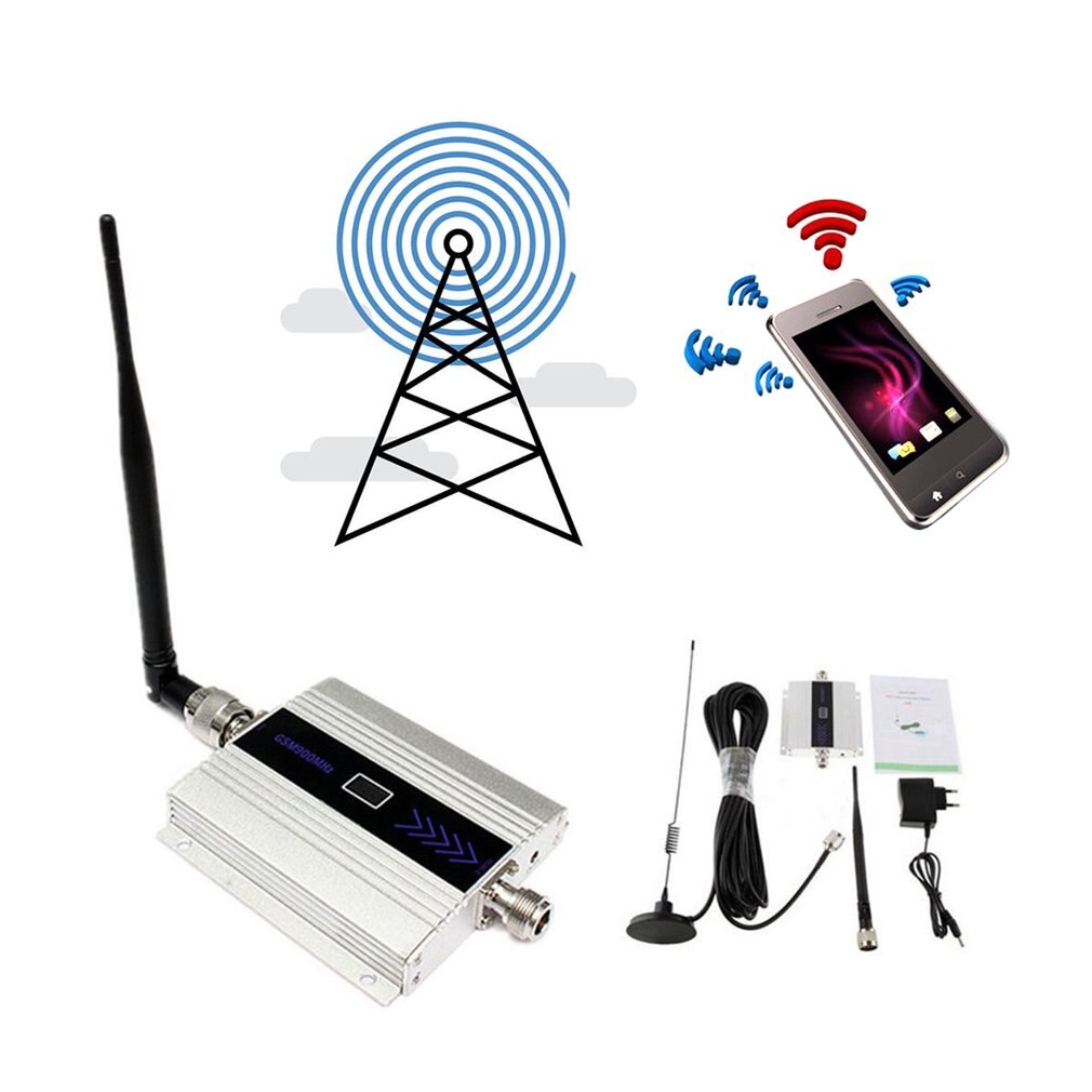 LCD Display Mini GSM Repeater 900Mhz Mobile Cell Phone GSM 900 Signal Booster Amplifier Cellular Repeater Device