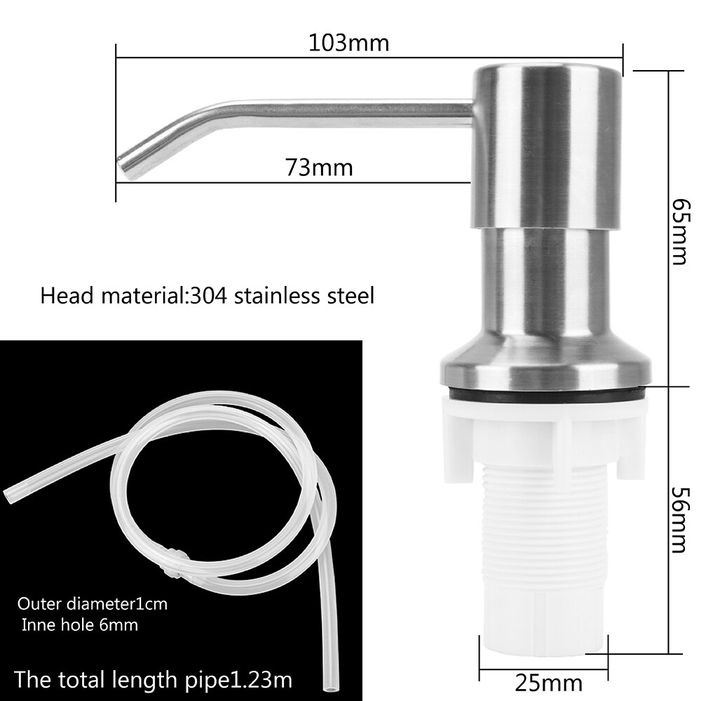 NICEYARD Manually Pressing Liquid Soap Dispenser Built-in Fluid Pump Liquid Soap Organizer for Bathroom and Kitchen Accessories