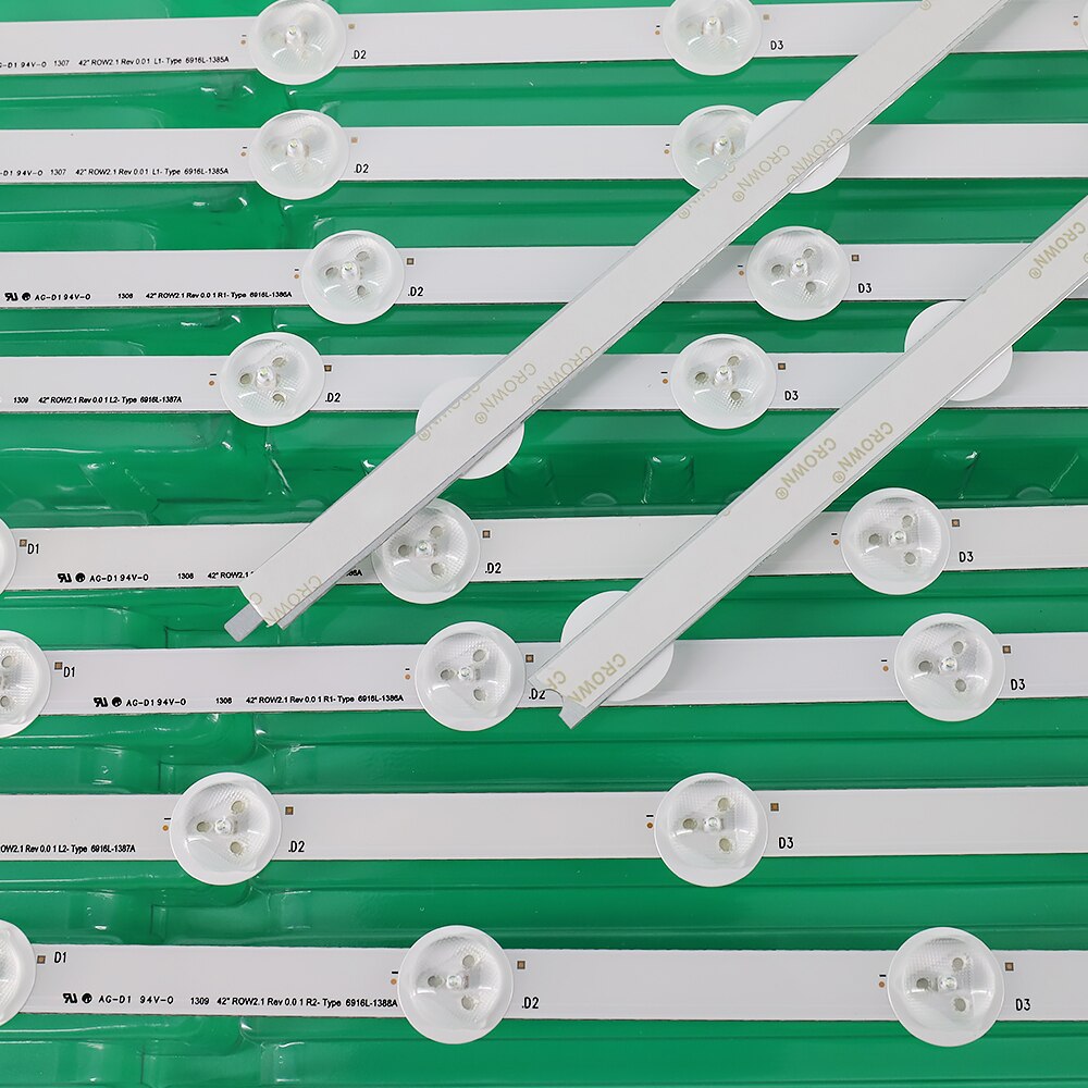 Erstatning bakgrunnsbelysning array led strip bar for lg  lc420 due-sfr 1 42 ln 6138 42 la 6208 42 la 6130 lc420 due 42 ln 575v 42 ln 578v 42 ln 5710 4.