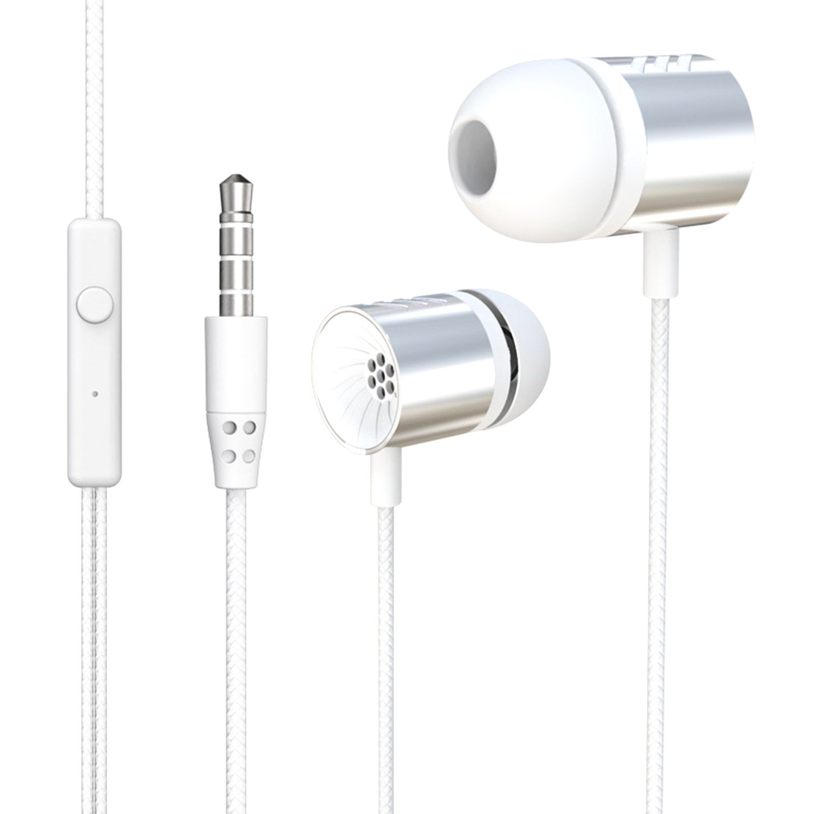 Wired Headphones With Mic Earphones In Ear Headphones With Microphone 3.5mm Wired Earbuds For Ios And GüMrüKsüZ Vergisiz üRüNler: black