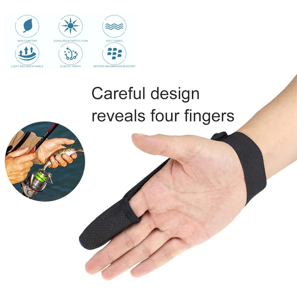 Vissers Vissershandschoenen Ademend Antislip Handschoenen met één vinger Outdoor Vissershandschoenen met enkele vingerbeschermer